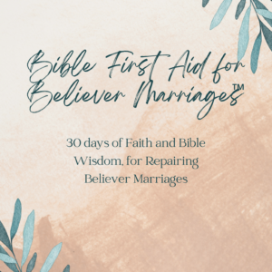 Front cover of Bible First Aid for Believer Marriages™ 30 day RESET